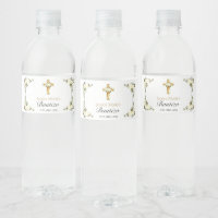 Elegante Bautizo Blommigt Blanco