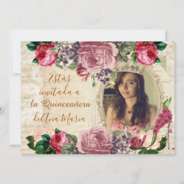 Elegante-beklagansvärd de la Quinceanera Inbjudningar