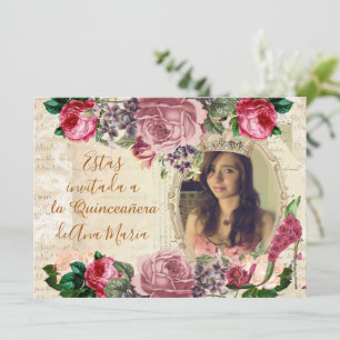 Elegante-beklagansvärd de la Quinceanera Inbjudningar