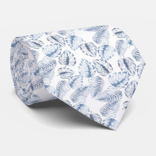 elegante blanco con hojas azules slips