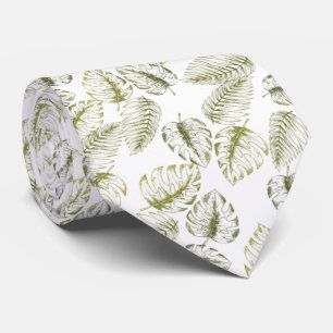 elegante blanco con hojas verdes slips