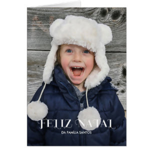 Elegante do Feliz Natal Hälsningskort