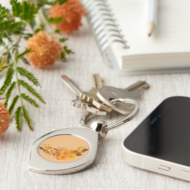 Elegante e pratica, perfetta per ogni occasi swirl silverfärgad nyckelring (Sidan)