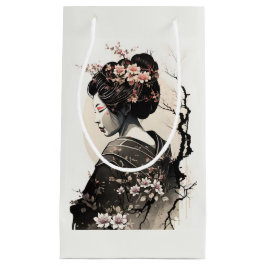 Elegante Geisha mit Kirschblüten - 