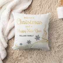 Elegante Guld Typography God jul