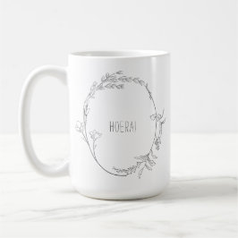 Elegante Hoera Je Wordt Oma Aankondiging Mok Kaffemugg