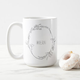 Elegante Hoera Je Wordt Tante Aankondiging Mok Kaffemugg