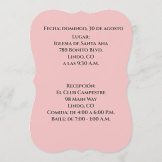 Elegante Invitacion de Quince Años - Quinceanera Inbjudningar