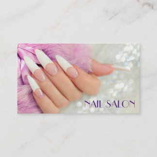 Elegante Maniküre nagel Nagelsalon Visitenkarte Visitkort