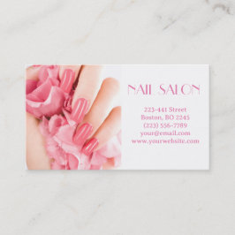 Elegante Maniküre nagel Nagelsalon Visitenkarte Visitkort