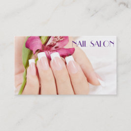 Elegante Maniküre nagel Nagelsalon Visitenkarte Visitkort
