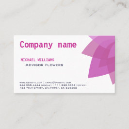 ELEGANTE MODERNA FLOR FLORISTERÍA FLORES BLANCO VISITKORT