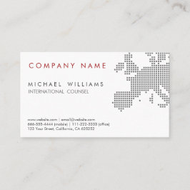 ELEGANTE MODERNO MAPA EUROPA INTERNACIONAL BLANCO VISITKORT