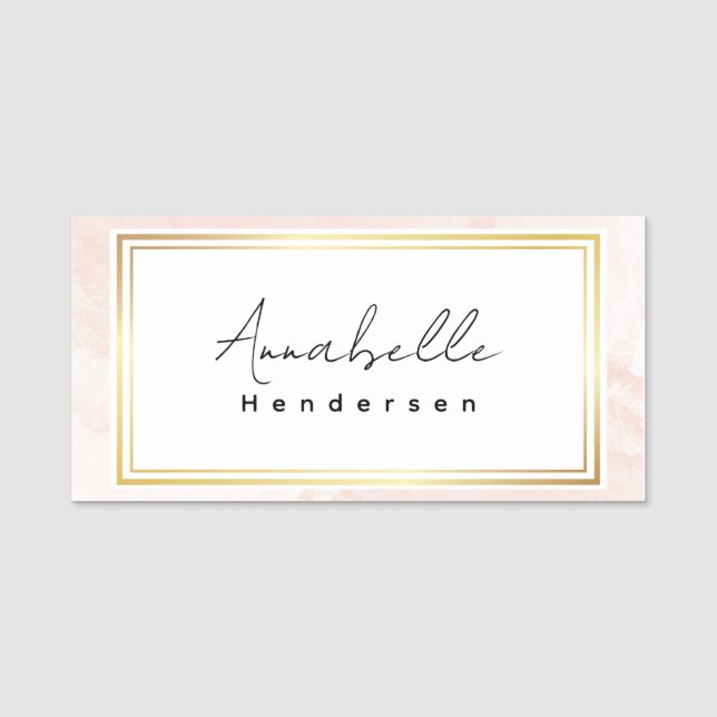 Elegante Namn bricka Namnbricka (Framsida)