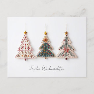 Elegante Nordic Style Weihnachtsbäume Vykort