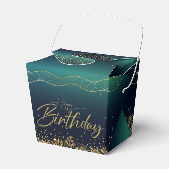elegante para cumple  turquesa degradado presentaskar (Framsidan Sidan)