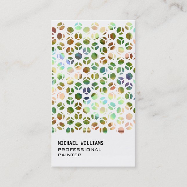 ELEGANTE PROFESIONAL BLANCO SIMPLE ORO METAL VISITKORT (Framsida)