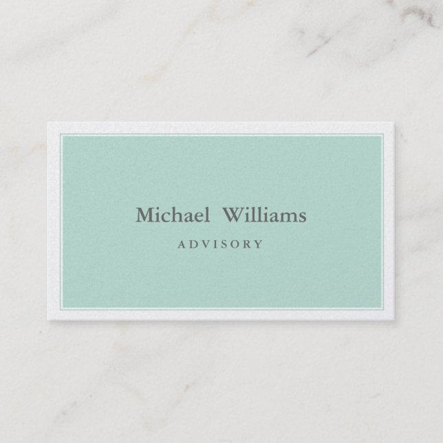 ELEGANTE PROFESIONAL MINIMALISTA SIMPLE VISITKORT (Framsida)