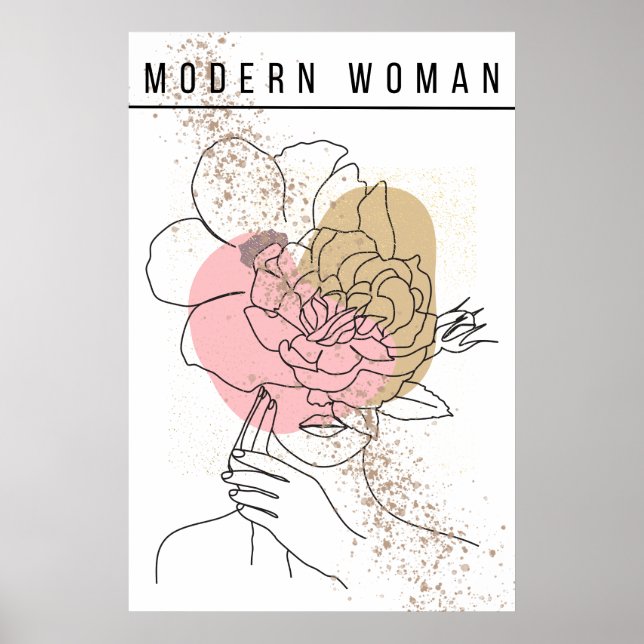 Elegante Visionen - Modern Woman Kunstposter Poster (Framsidan)