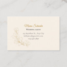 Elegante Visitenkarte in Rosa & Gold