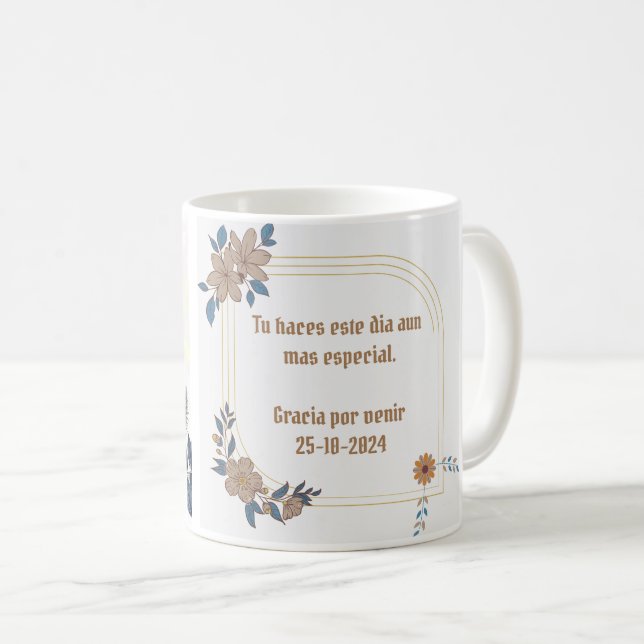 Elegante y Personalizada para Celebrar su boda  Kaffemugg (Framsida höger)