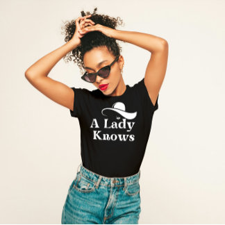 eleganten "A Dam Knows" T Shirt