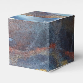 Eleganten abstrakt med blå Guld- i marinen Modern Presentaskar