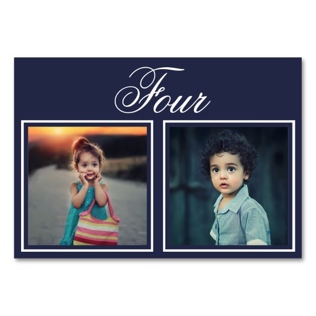 Eleganten Anpassningsbar Färg Bordsnummer (Framsidan)