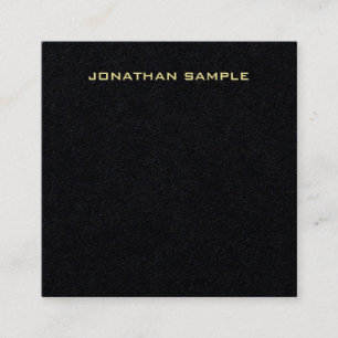 Eleganten anpassningsbar Modern Guld-text med mini Fyrkantigt Visitkort