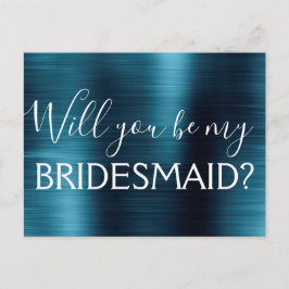 Eleganten är min bridesmaid. inbjudan vykort