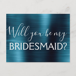 Eleganten är min bridesmaid. inbjudan vykort