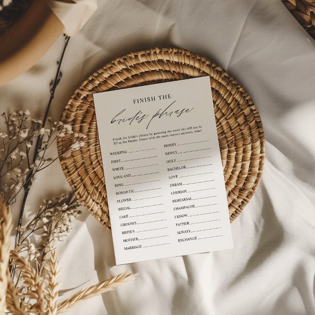 Eleganten Avslutar Brides Möhippa-spelkort för fra Inbjudningar (Skapare uppladdad)