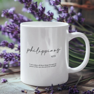 Eleganten Bible Verse Kaffemugg