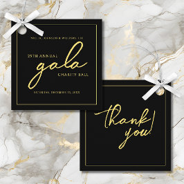 Eleganten Black Guld,  Gala Event Charity Fundrais Gåvor Etiketter