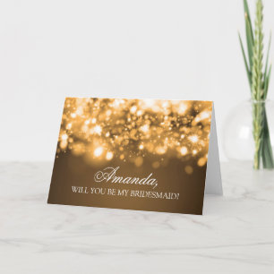 Eleganten blir min briljanta mousserande Ljus Guld Inbjudan