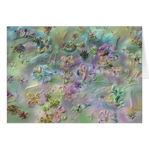 Eleganten blommar kortet OBS kort
