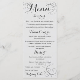 Eleganten blommar med örter Bröllop Meny
