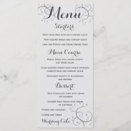 Eleganten blommar med örter Bröllop Meny