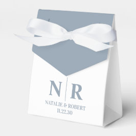 Eleganten Bröllop Monogram Bride and Groom Initial Presentaskar