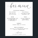 Eleganten bröllop Pub Drinks Menu Namnteckning Dri Poster<br><div class="desc">Öka bröllop firande med vår elegant bröllop-meny-skylt. Det här lyxtillägget till din mottagningsdekoration är designat att imponera på detaljerat, och har romantisk typografi och smakfull design som utan problem kompletterar ambitionen för din speciella dag. Det här menymärket namnteckning drycker/pub blir en brännpunkt, vilket leder gästerna att utforska vackra alternativ och...</div>