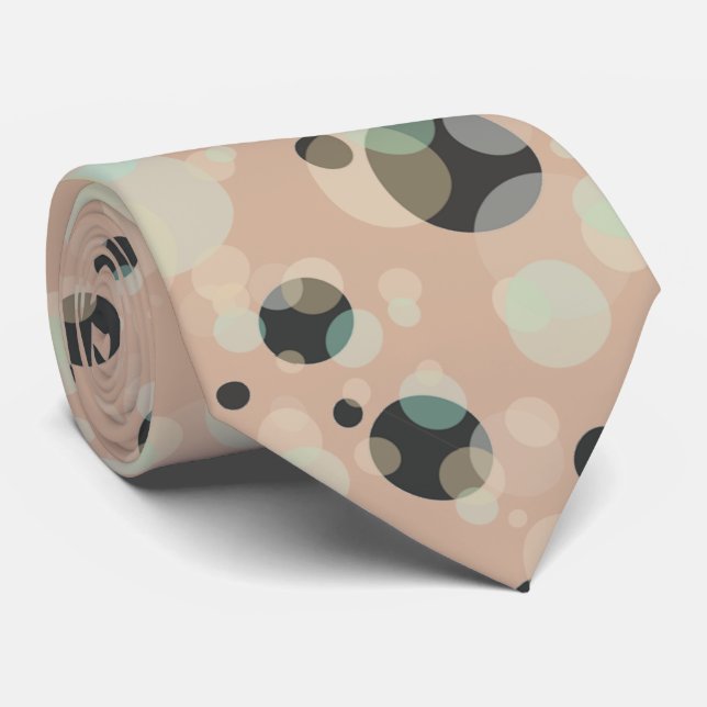 Eleganten bubblar på beställnings- rosafärg slips (Rullad)