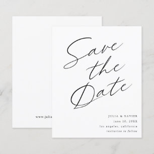 Eleganten Budget Black & White Spara datum V4