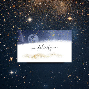 Eleganten Celestial Starry Night Visitkort