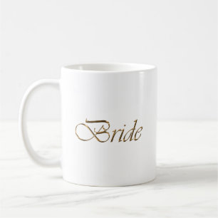 Eleganten chic, guld, vit kaffemugg