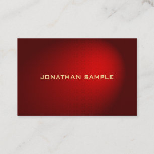 Eleganten Elite Black Red Damask Design Profession Visitkort
