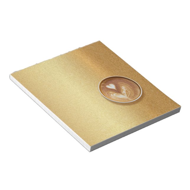 Eleganten Espresso Coffee Kopp Modern Trendig Cool Anteckningsblock (Vinklad)