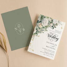 Eleganten Eucalyptus Vit ros Greenery Bröllop