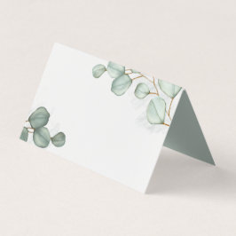 Eleganten Eucalyptus Watercolor Bröllop Blank Kort