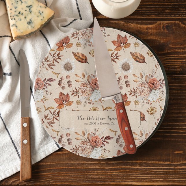 Eleganten Fall blommigt - återställ namn personlig (Skapare uppladdad)