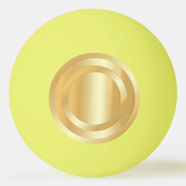 Eleganten Faux Guld Glamoral Trendig Template Anpa Pingisboll (Framsidan)